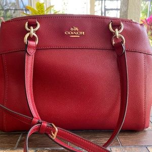 Coach large leather shoulder or crossbody bag- price drop